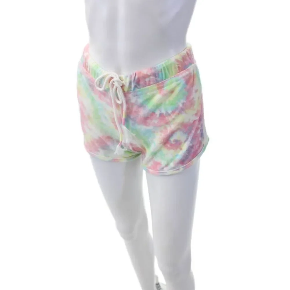 Emerson Road Womens Tie Dye Print Terry Sleepwear Set Multicolor Size XS
